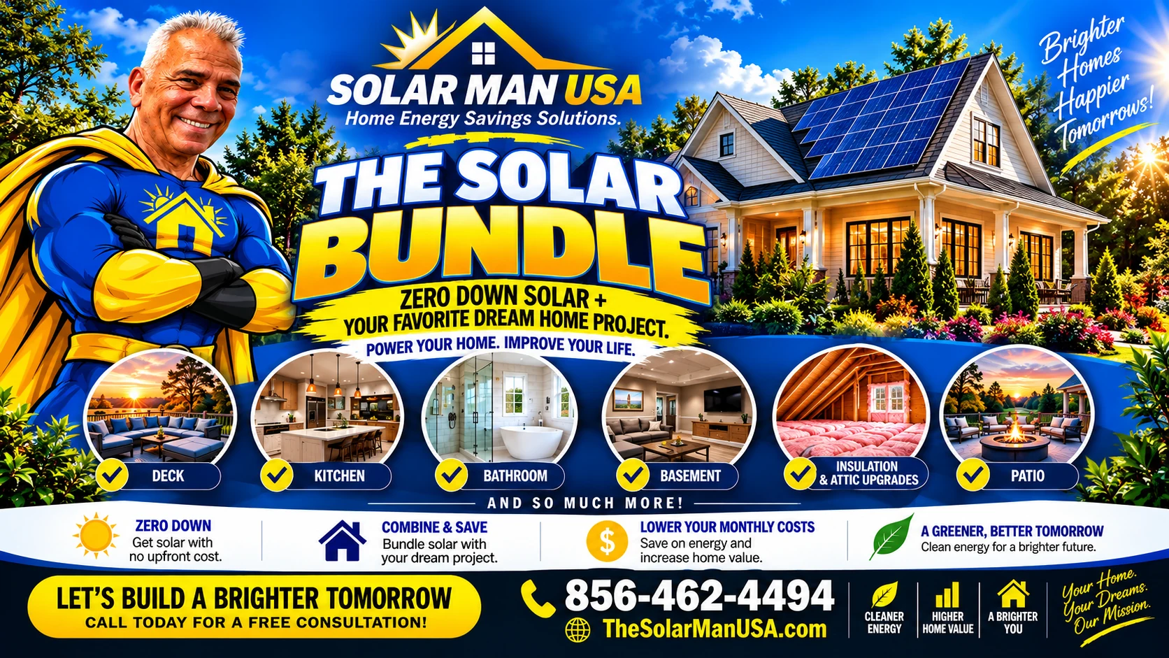 The Solar Bundle — solar and home improvement projects. Call 856-462-4494 for a consultation.